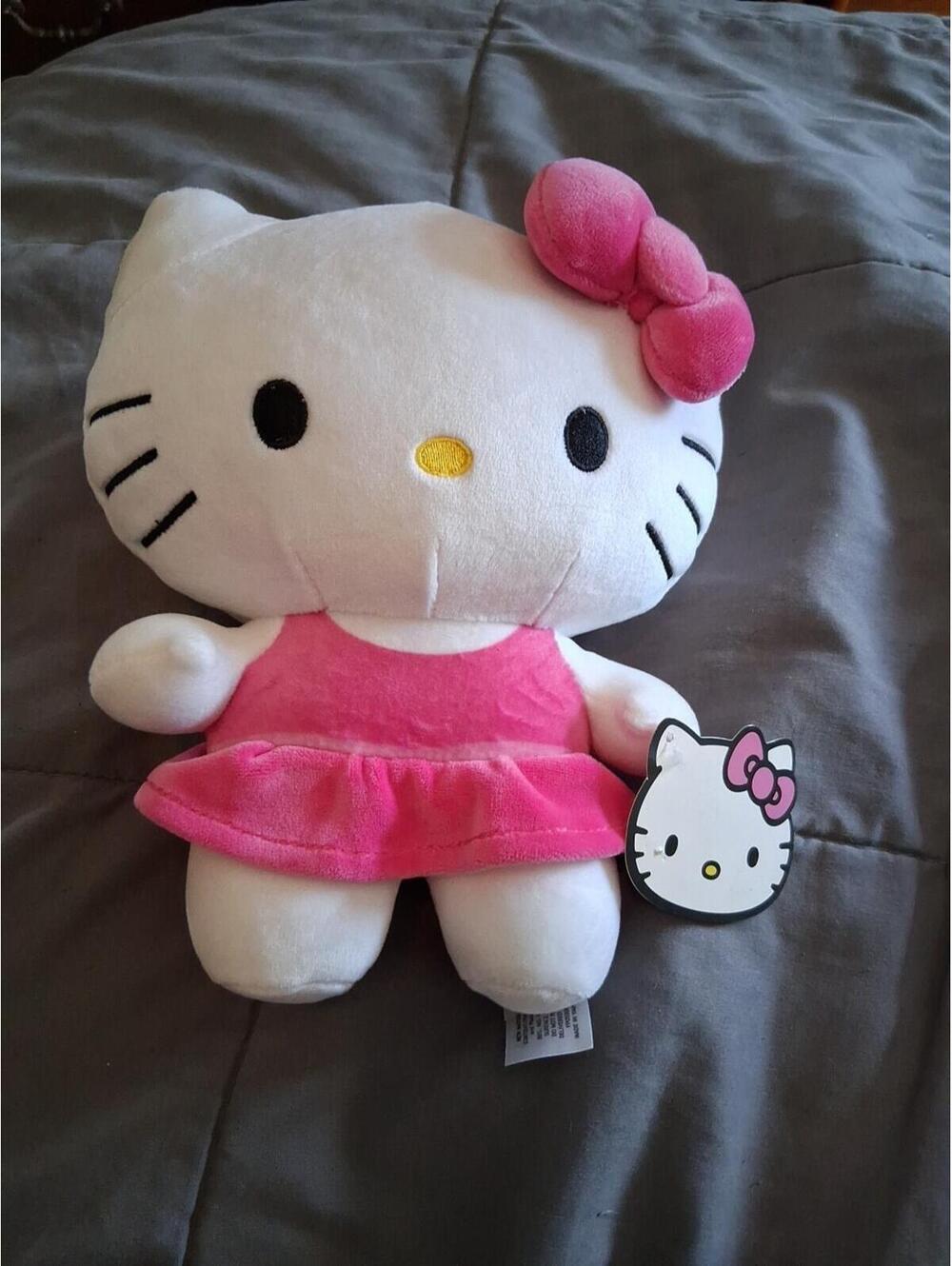 Sanrio Hello Kitty Plush 10” Pink Dress Hello Kitty Jc